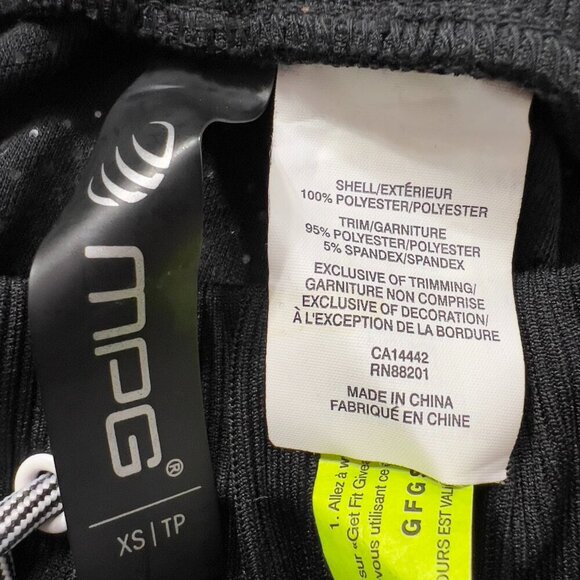 MPG Julianne Hough Extra Drop Crotch Cropped Jogger Pants Black Women's XS NWT - Picture 7 of 9